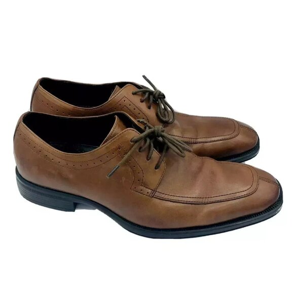 Johnston Murphy Shoes Mens Size M Brown Oxford Leather Dress